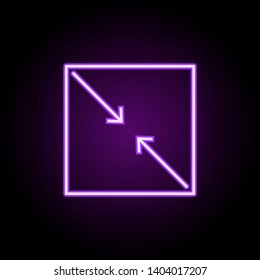 approximate neon icon. Elements of photography set. Simple icon for websites, web design, mobile app, info graphics