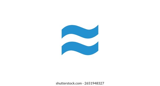 Approximately Equal Symbol in Mathematics. Two Wave Symbol.