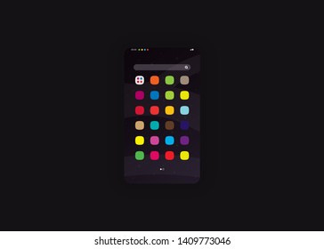 Apps Application Smartphone Phone User Interface User Experience UI Template Vector Illustration