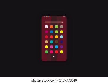Apps Application Smartphone Phone User Interface User Experience UI Template Vector Illustration