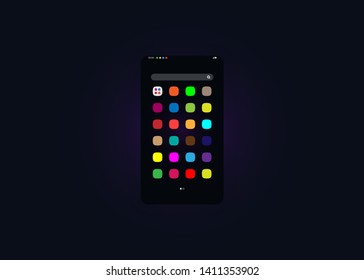 Apps Application Smartphone Phone User Interface User Experience UI Template Vector Illustration