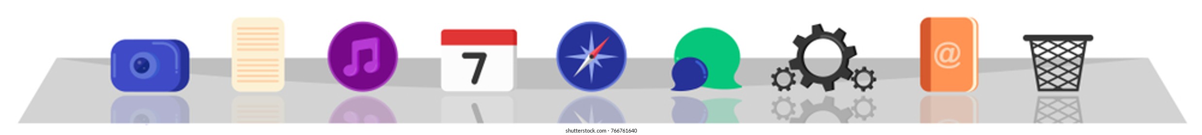 Apps cellphone icons vector illustration