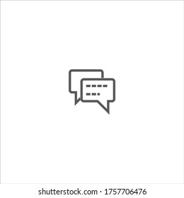 Apps Chat Icon Design Vector