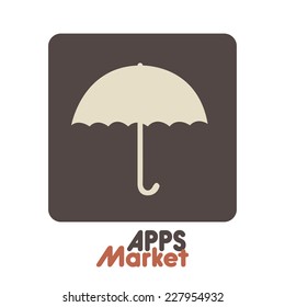Apps design over white background, vector illustration