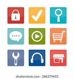Apps design over white background, vector illustration. Apps design over white background, vector illustration.