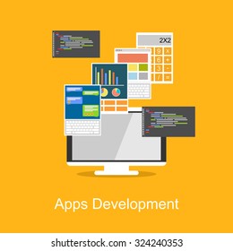 Apps Development concept illustration.