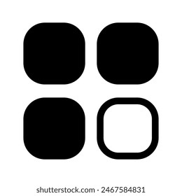 Apps Icon Vector Symbol Design Illustration