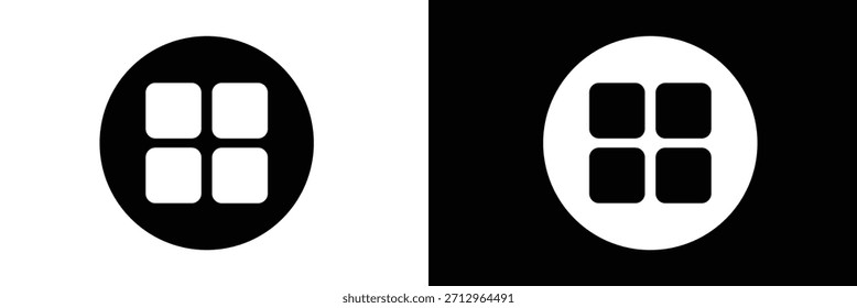 Iconos de App en relleno negro y estilo de línea .Ilustración vectorial .EPS 10 .