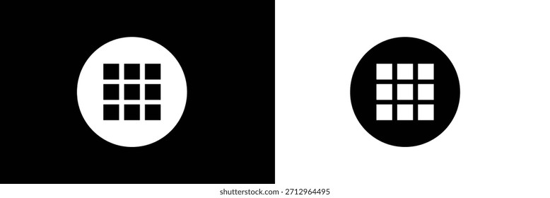 Apps Icons in schwarzer Füllung und Linienstil .Vector Illustration .EPS 10 .