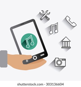 Apps market design, vector illustration eps 10.