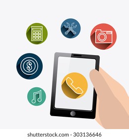 Apps market design, vector illustration eps 10.