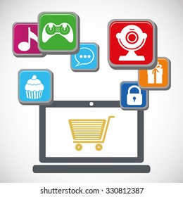 apps market design, vector illustration eps10 graphic 
