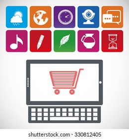 apps market design, vector illustration eps10 graphic 