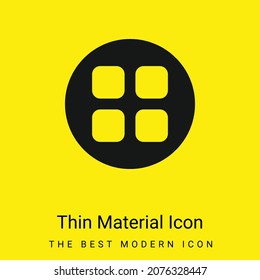 Icono mínimo de material amarillo brillante para aplicaciones