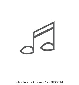 Beschreibt den Design-Vektorgrafik des Musiksymbols