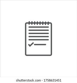 Apps Notepad Icon Design Vector