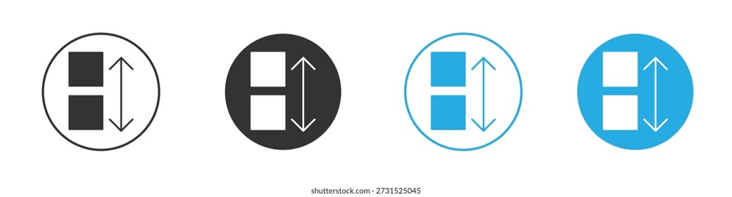 Apps sortieren Symbol Zeichnung Clipart-Symbol . Vektorgrafik