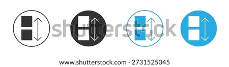 Apps sort icon drawing clipart symbol . Vector illustration