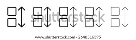 Apps sort icon filled flat sign concept for web design.