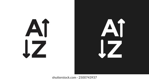 Apps sort icon line art vector