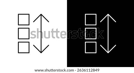 Apps sort icon symbol concept for graphic design, Website, UI. EPS
