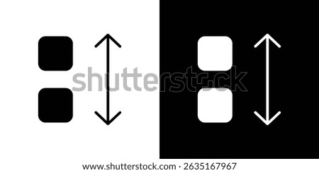 Apps sort icon symbols. Vector illustration.