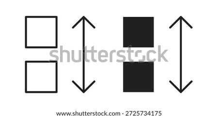 Apps sort icon for template. Icon vector graphic set