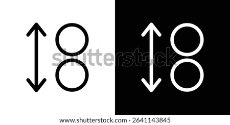Apps sort icon vector simple element illustration editable