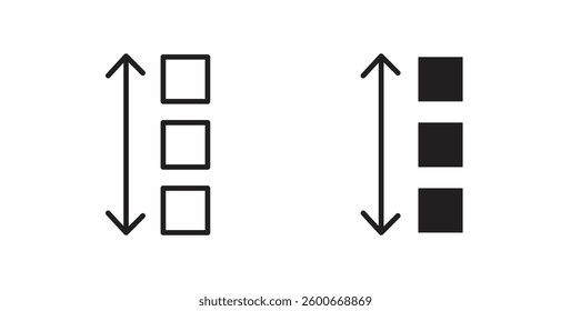 Apps sort icons graphics set vectors