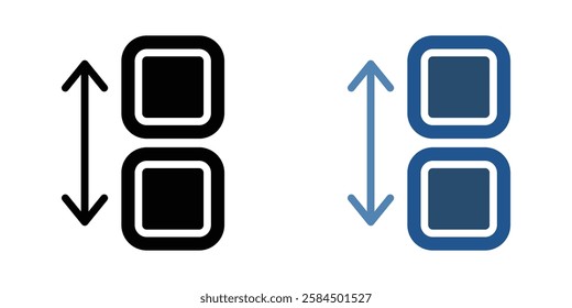Apps sort icons pack in black and colored version