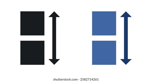 Apps sort icons set vectors black and colored style