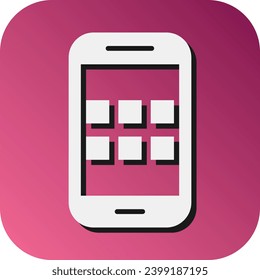 Apps Vector Glyph Gradient Background Icon For Personal And Commercial Use.
