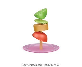 Icono de aperitivo Ilustración 3D Render