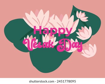 appy Vesak Day Design. Vesak Day background with shinny Lord Buddha silhouette Happy Vesak Day Budha Purnima Background With Budha Statue Silhouet Realistic Pink Lotus pink green Vector Illustration, 