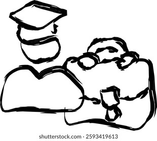 aprentice icon in Doodle style
