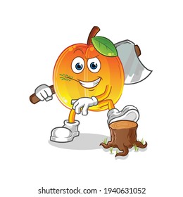 ilustración de apricot Carpenter. vector de caracteres