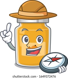 Apricot experienced Explorer in using a compass