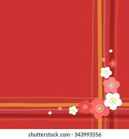 apricot flower background, vector eps10