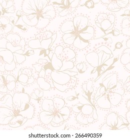 apricot flowers pattern