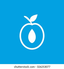 Apricot half icon