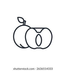 apricot icon collection .design style with background