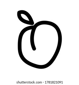 apricot icon or logo isolated sign symbol vector illustration - high quality black style vector icons
