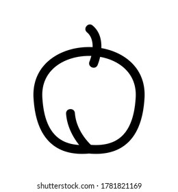 apricot icon or logo isolated sign symbol vector illustration - high quality black style vector icons
