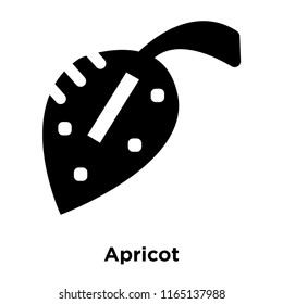 Apricot icon vector isolated on white background, Apricot transparent sign , food and fruit symbols