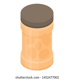 Apricot jam icon. Isometric of apricot jam vector icon for web design isolated on white background