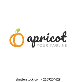Apricot Logo Design - Fruit Logo