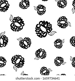 Apricot sin fisuras con trozos dulces de melocotón en estilo dibujado a mano. Doodle de frutas dibujado a mano.Patrón sin problemas. Ilustración vectorial. para ser perfecto para envasado, embalaje, papel digital 