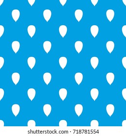 Apricot seed pattern repeat seamless in blue color for any design. Vector geometric illustration