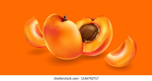 Apricot and slices