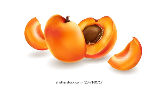 Apricot and slices